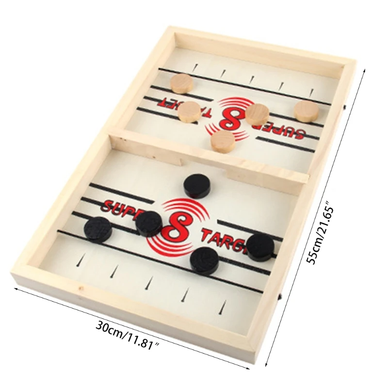 

Table Hockey DIY Fast Sling Puck Board Game Parent-child Interactive Party Fun Family Tabletop Toys for Children Adults