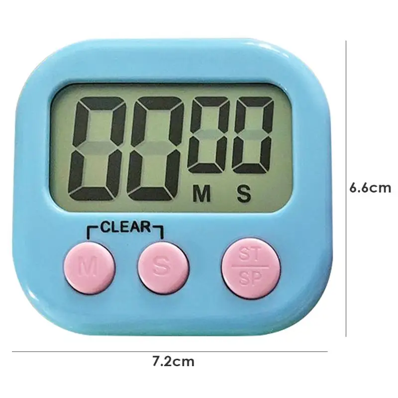 

Magnetic LCD Digital Kitchen Countdown Timer Alarm with Stand Kitchen Timer Practical Cooking Timer Alarm Clock