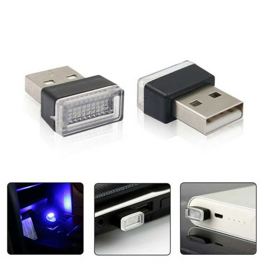 

3PCS Mini Lamp Bulb Accessories USB LED Car Interior Light Neon Atmosphere Ambient