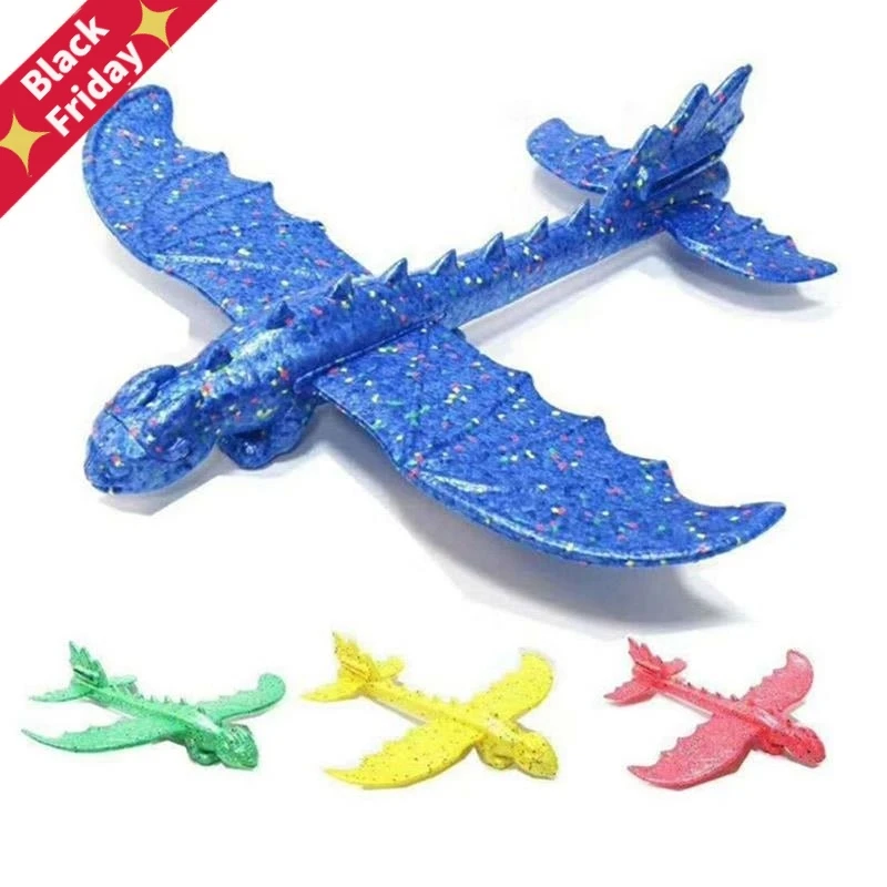 48 см ручной запуск бросание планерный самолет инерционная пена EPP Динозавр Поезд