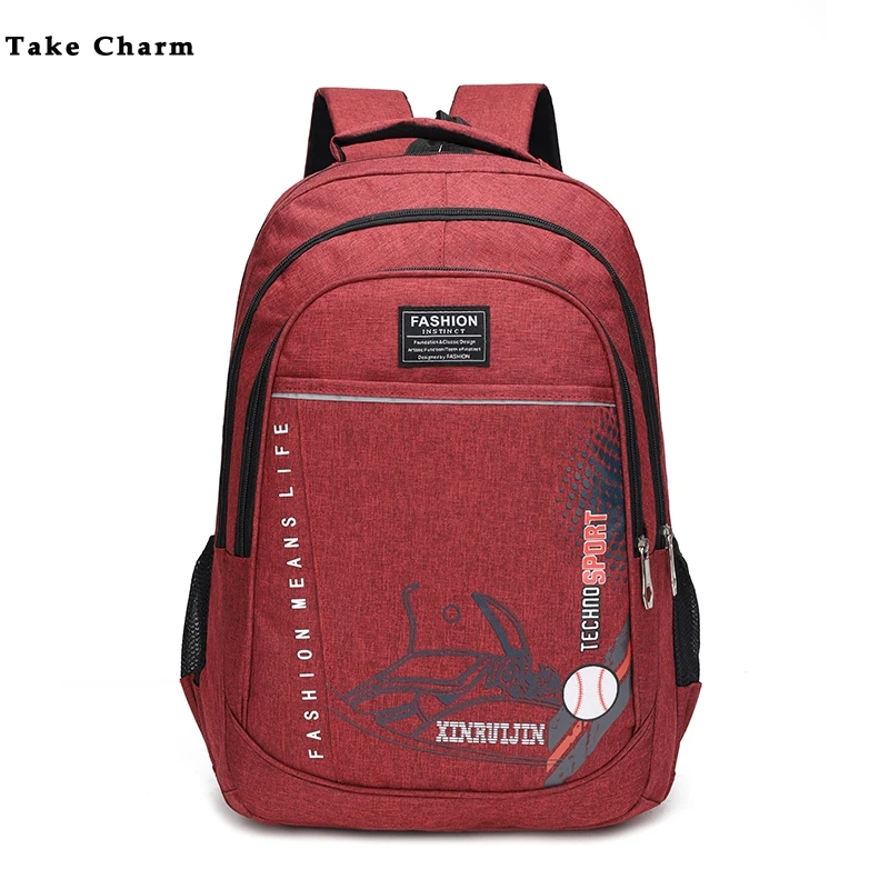 Повседневная ткань Оксфорд водонепроницаемый мужской деловой Рюкзак Дорожная