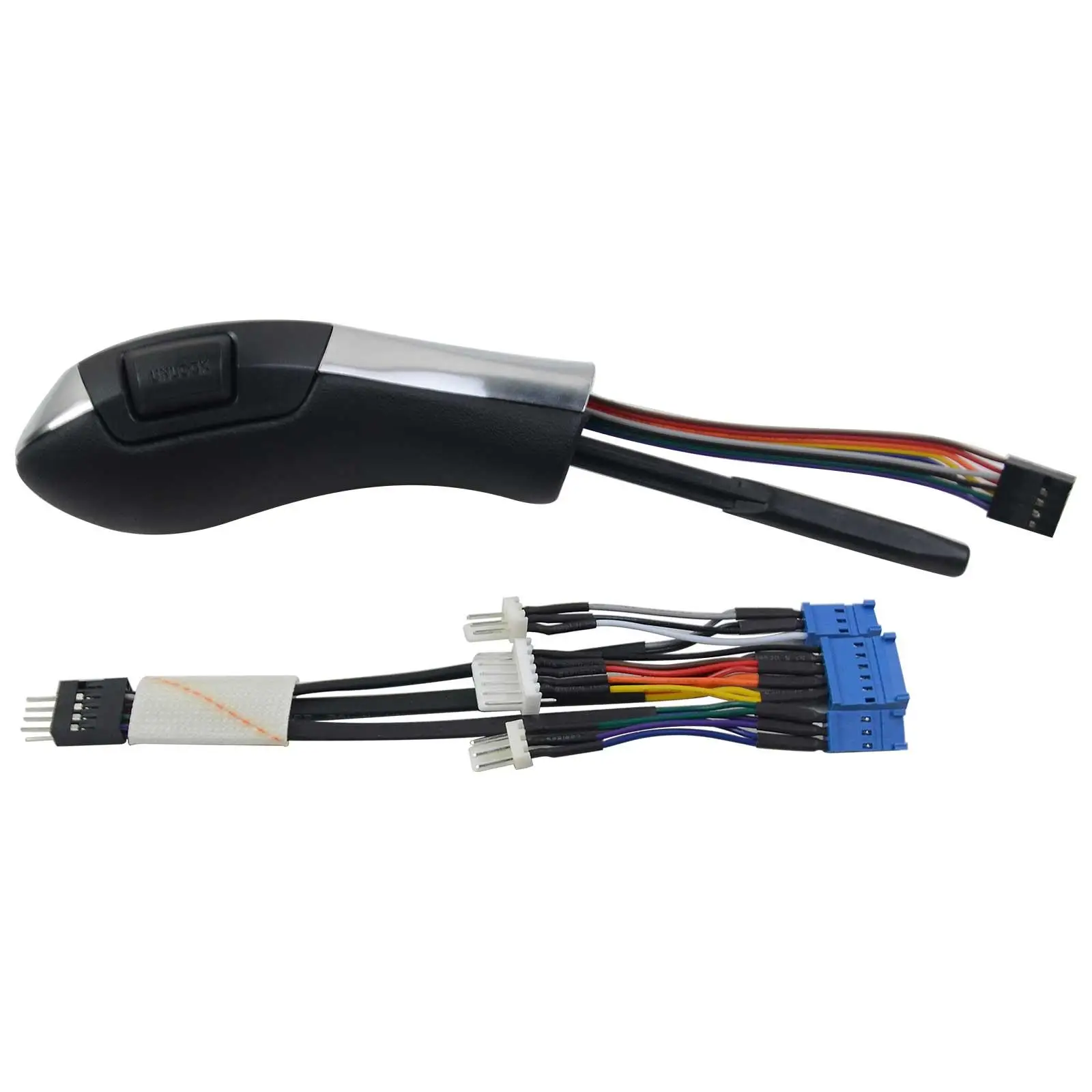 

AP03 Silver For BMW E90 E91 E93 E81 E82 E84 E87 E88 E89 Car Automatic LED Gear Shift Knob Head handle LHD Leather Plastic