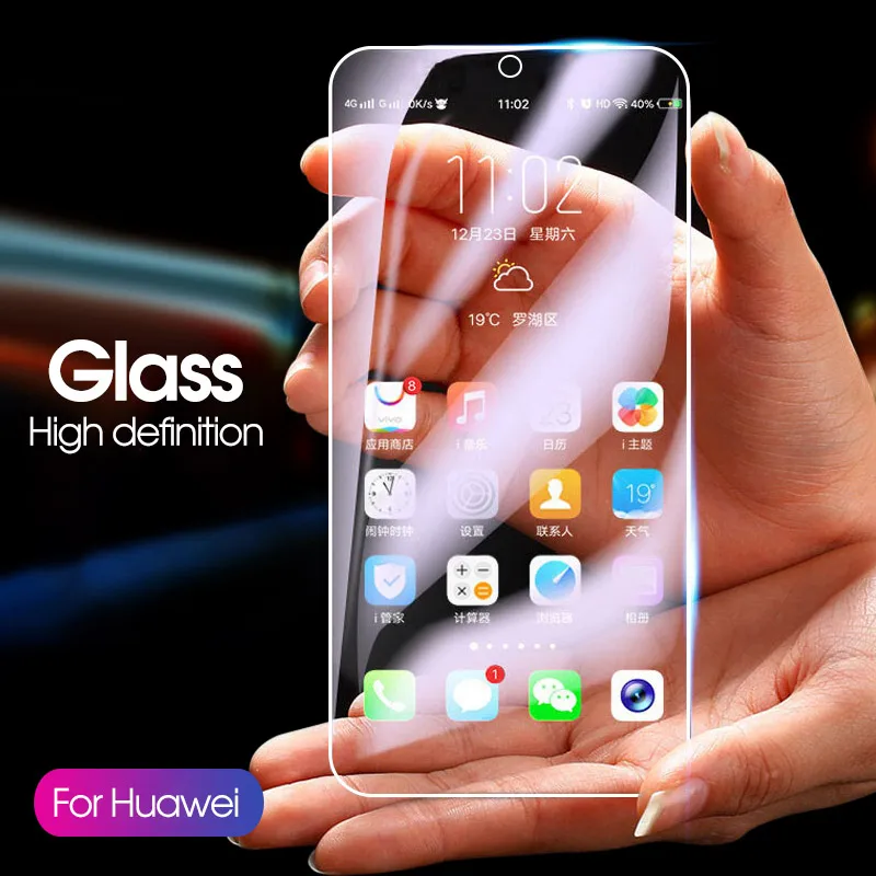 Прозрачное закаленное стекло для Huawei P Smart P10 P20 Lite Pro Mate 20 10 Nova 3 3i Honor 9 8 передняя