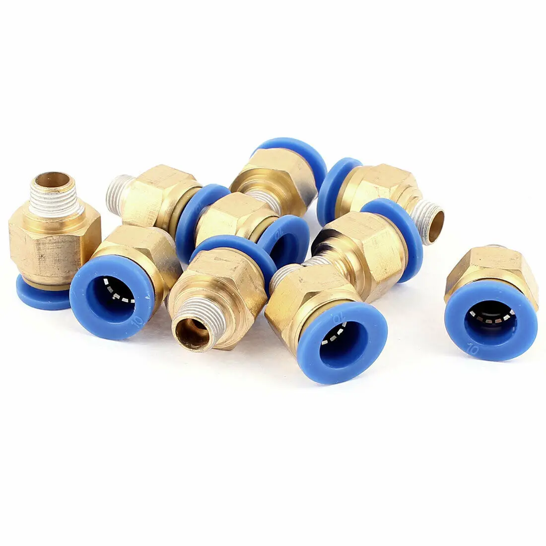 

10 шт 10 мм трубы до 1 / 8BSP нить пуш-ап в быстро соединение PC10-01