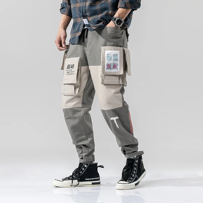 Длинные брюки с несколькими карманами Новинка в японском стиле уличная мода