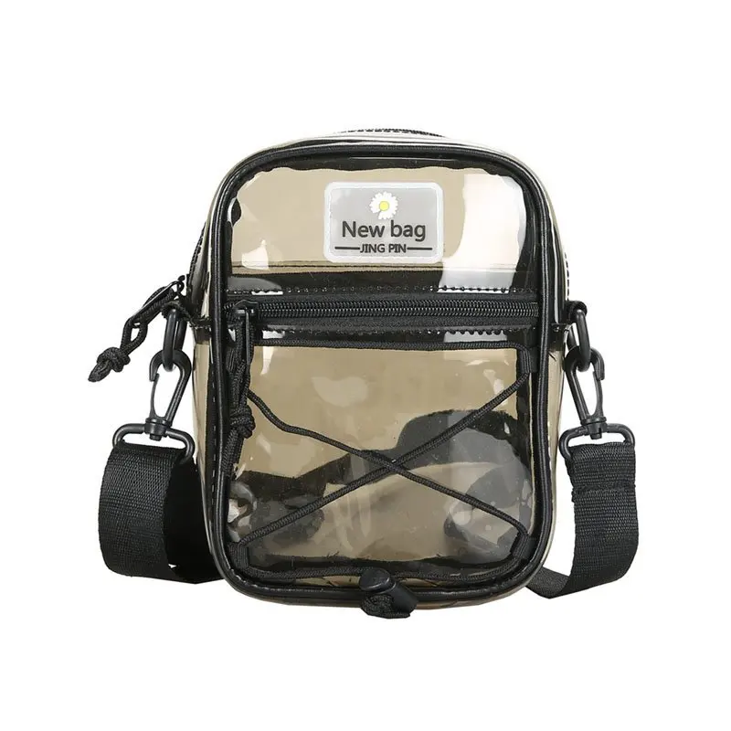 

Shoulder Trend Unisex Bag Mini Chest Pouch Transparent Phone Pouch Travel Crossbody Bag Men Outdoors Messenger Bags