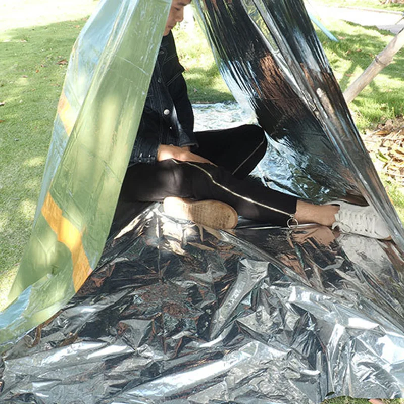 Аварийный тент для отдыха на открытом воздухе Сверхлегкий портативный Кемпинг Sos