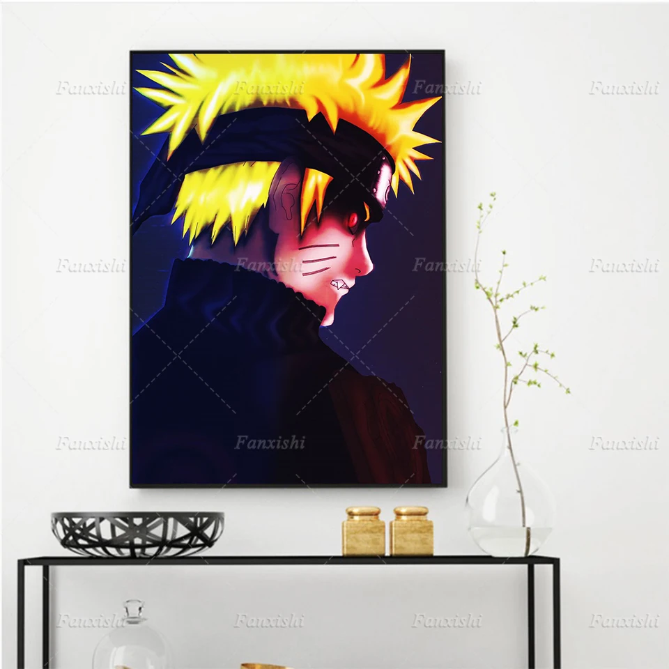 

Anime Naruto Kyuubi Posters Abstract Painting Wall Art Prints Canvas Hd Modular Pictures Boy's Living Room Bedroom Home Decor