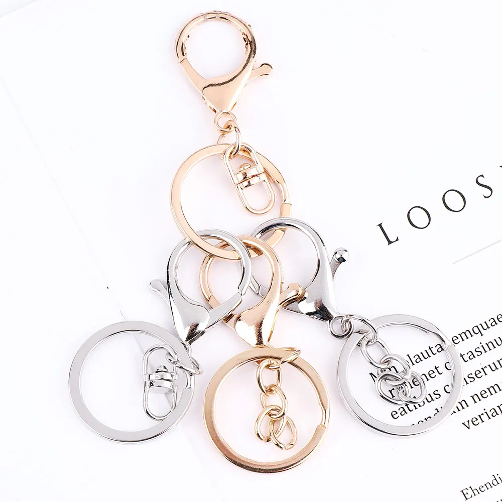 1 шт. модное кольцо для ключей классическая застежка карабин цепочка