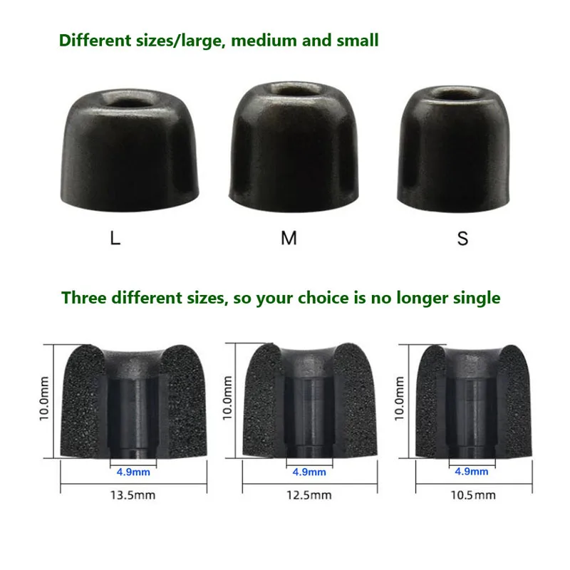 4 шт./2 пары вкладыши из пены с эффектом памяти