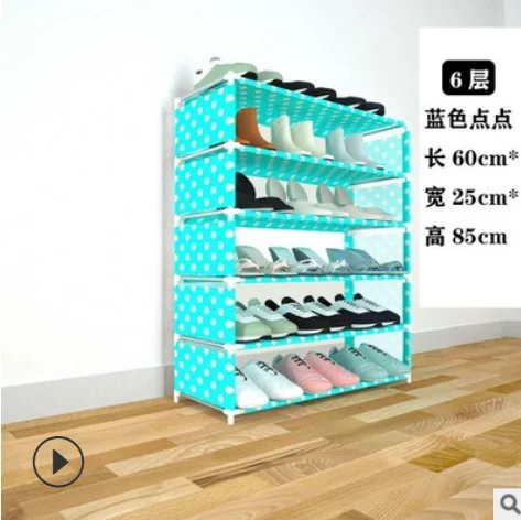 

Shoe rack multi-layer assembly dustproof shoe cabinet household mouth dormitory economical special storage rack