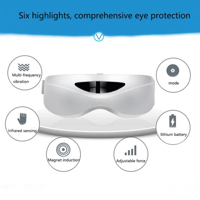 Электрические инфракрасные сенсорные массажные очки Вибрация снимает усталость