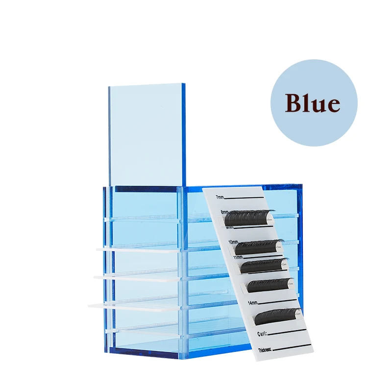 

False Eyelashes Storage Box 5 Layers Acrylic Pallet Lash Holder Display Stand Tools