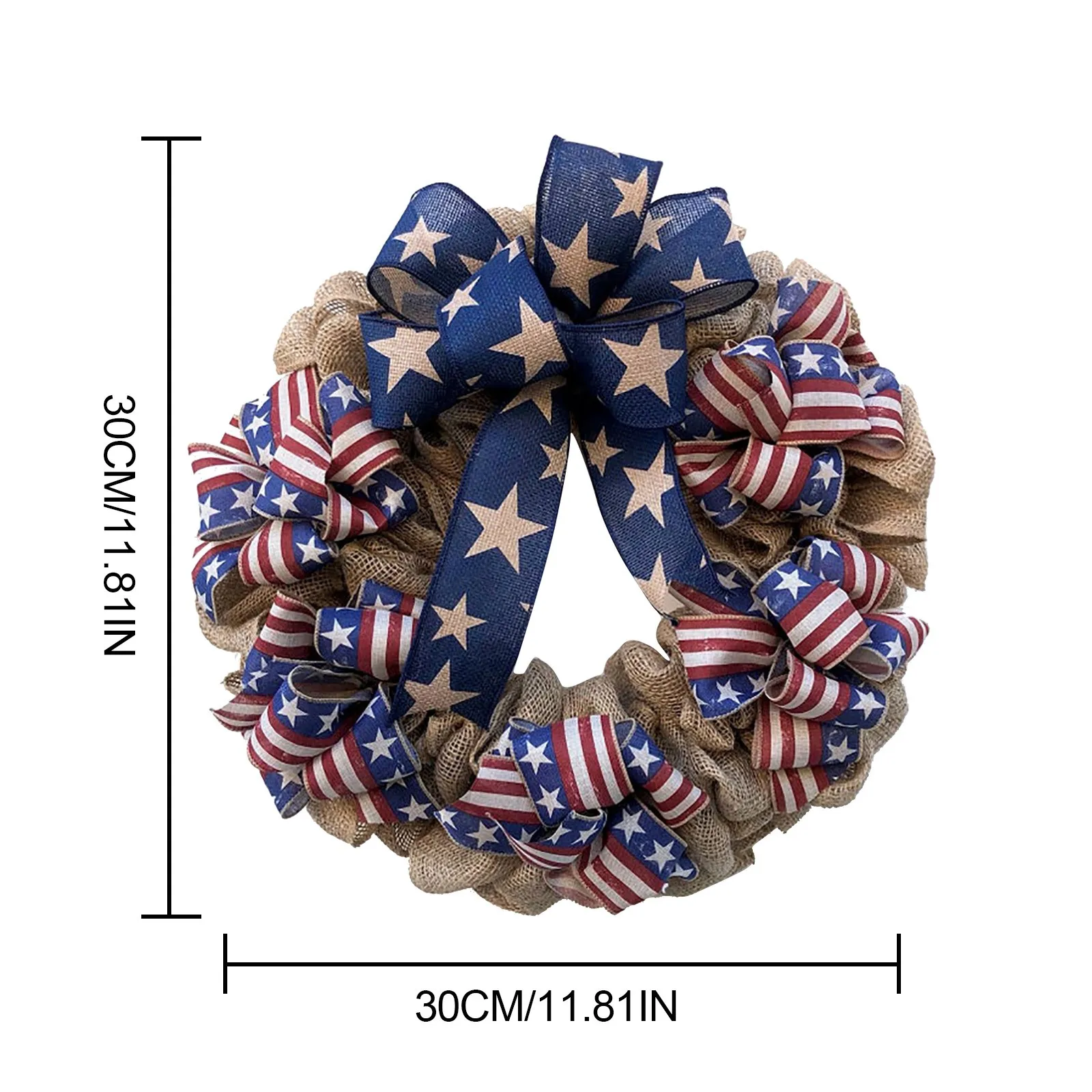 

Independence Day Artificial Wreath Porch Decoration Front Door Outdoor Hanging Decor The Home Decor Front Ornaments Window#g