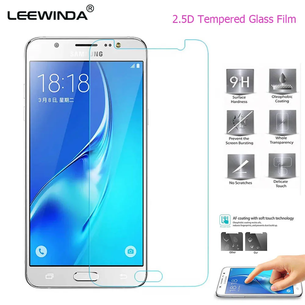 2.5D защитное закаленное стекло на экран для Samsung J6 J6Plus J7 J5 J5Prime J5Pro 2016 2017 2018 PHardness