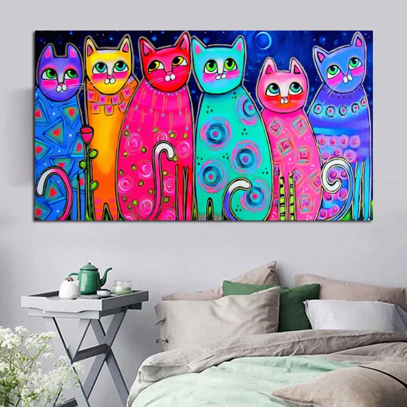 Картина на холсте постеры с животными и рисунком Настенная картина изображением