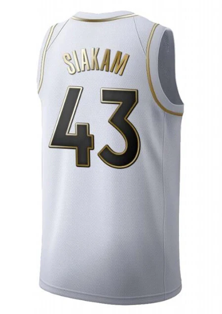 

American Basketball Jerseys Clothes #43 Toronto Raptors Pascal Siakam European Size Ball Pants T Shirts Cool Tops