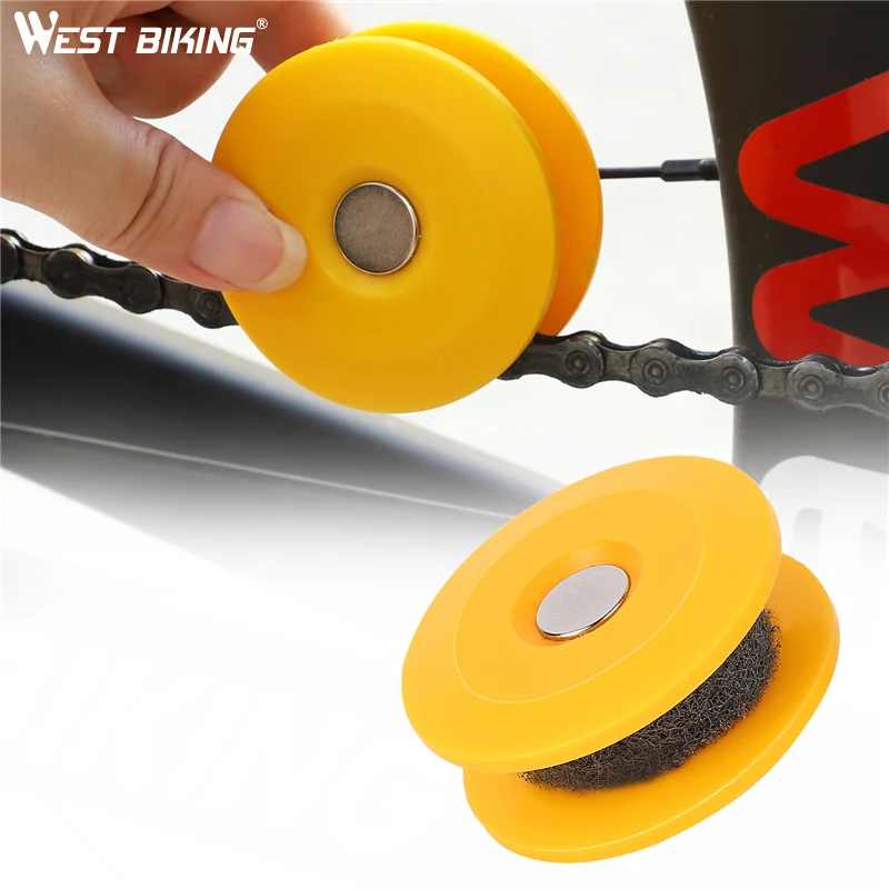 

WEST BIKING Bike Chain Oiler Lubricating Cycling Gear Roller Gadget Practical Tool Bike Accessories Bicycle Chain Repair Tools