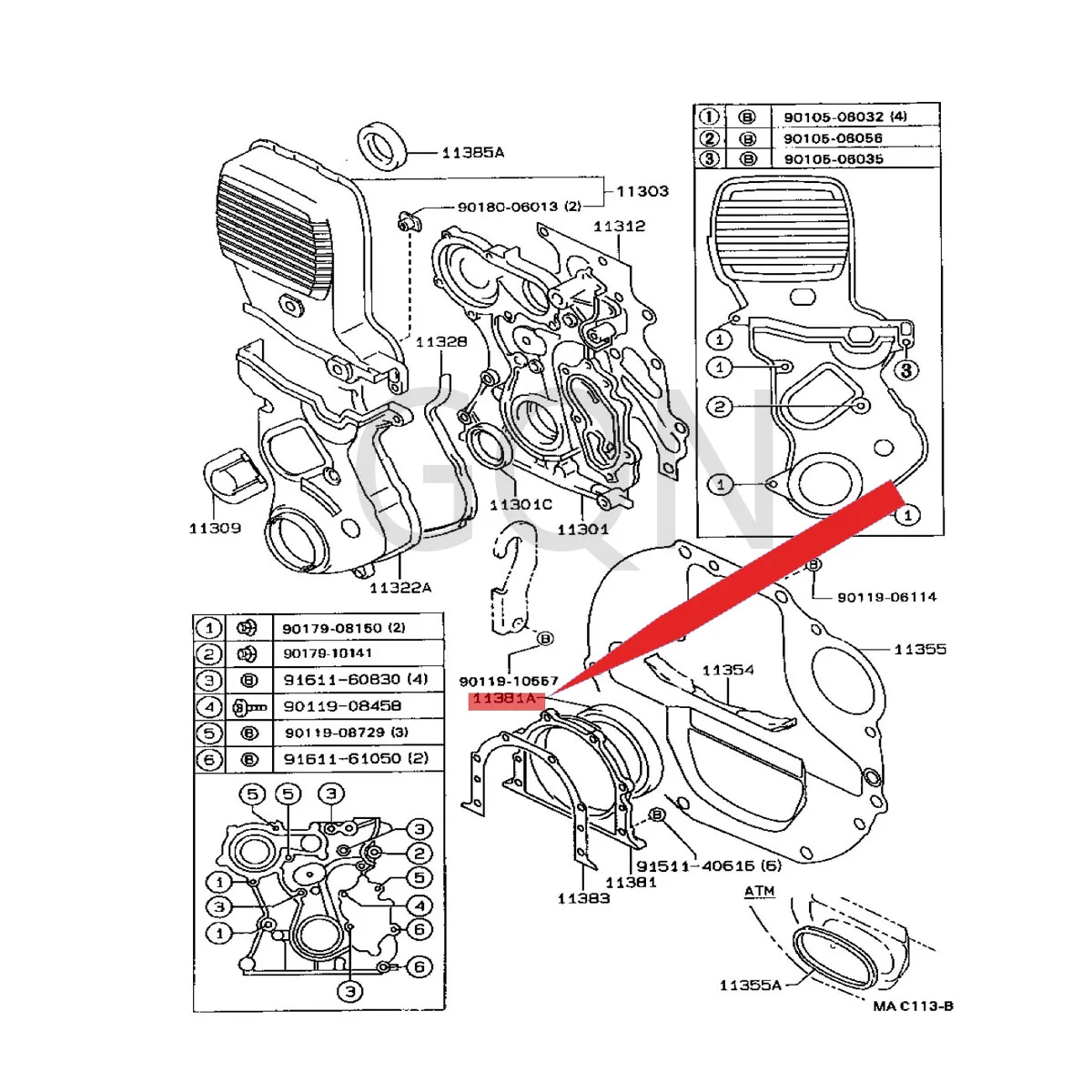 

Engine rear oil seal 1988-Toy ota CRE SSI DAH ILU XLA NDC RUI SER crankshaft rear oil seal crankshaft front and rear oil seals