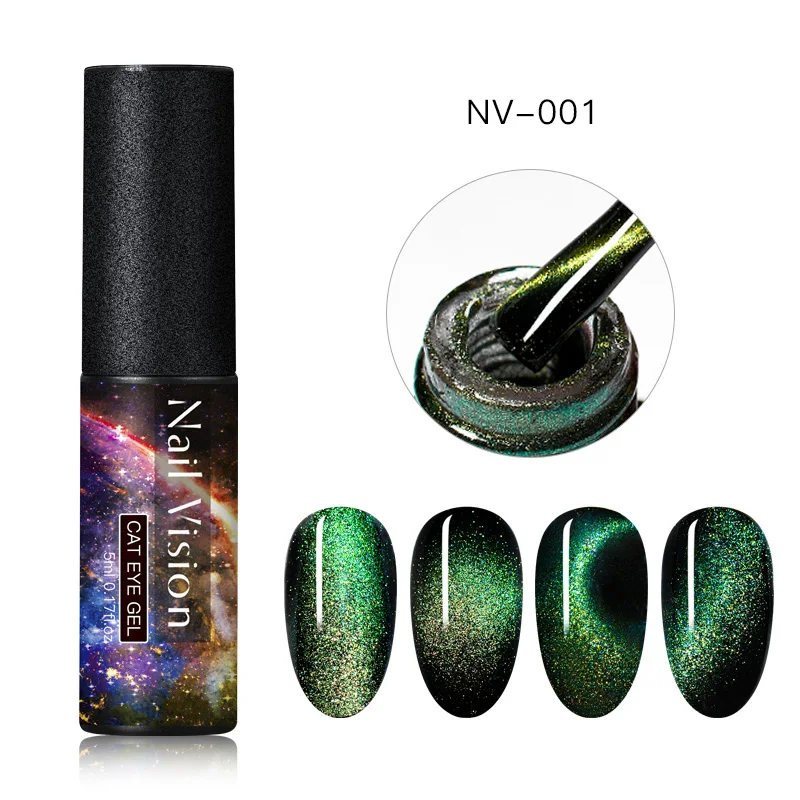 AAS07700 Nail Vision 9D Galaxy Cat Eye гель-Хамелеон Гель для ногтей длительный Galaxy Star эффект кошачьих глаз замачивается УФ/светодиодный - Цвет: AAS07700