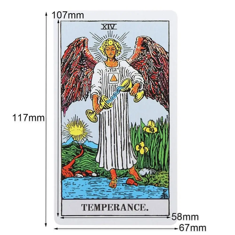 78Pcs/1 Set Full English Radiant Rider Wait Tarot Cards Factory Made Smith Deck Board Game Hot Sale | Спорт и развлечения