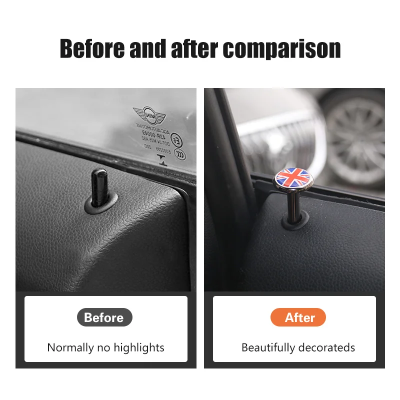 2 pcs Car modified door bolt lock pin auto for BMW MINI ONE S Cooper R55 R56 R60 F54 F55 F56 F57 F60 Countryman | Автомобили и