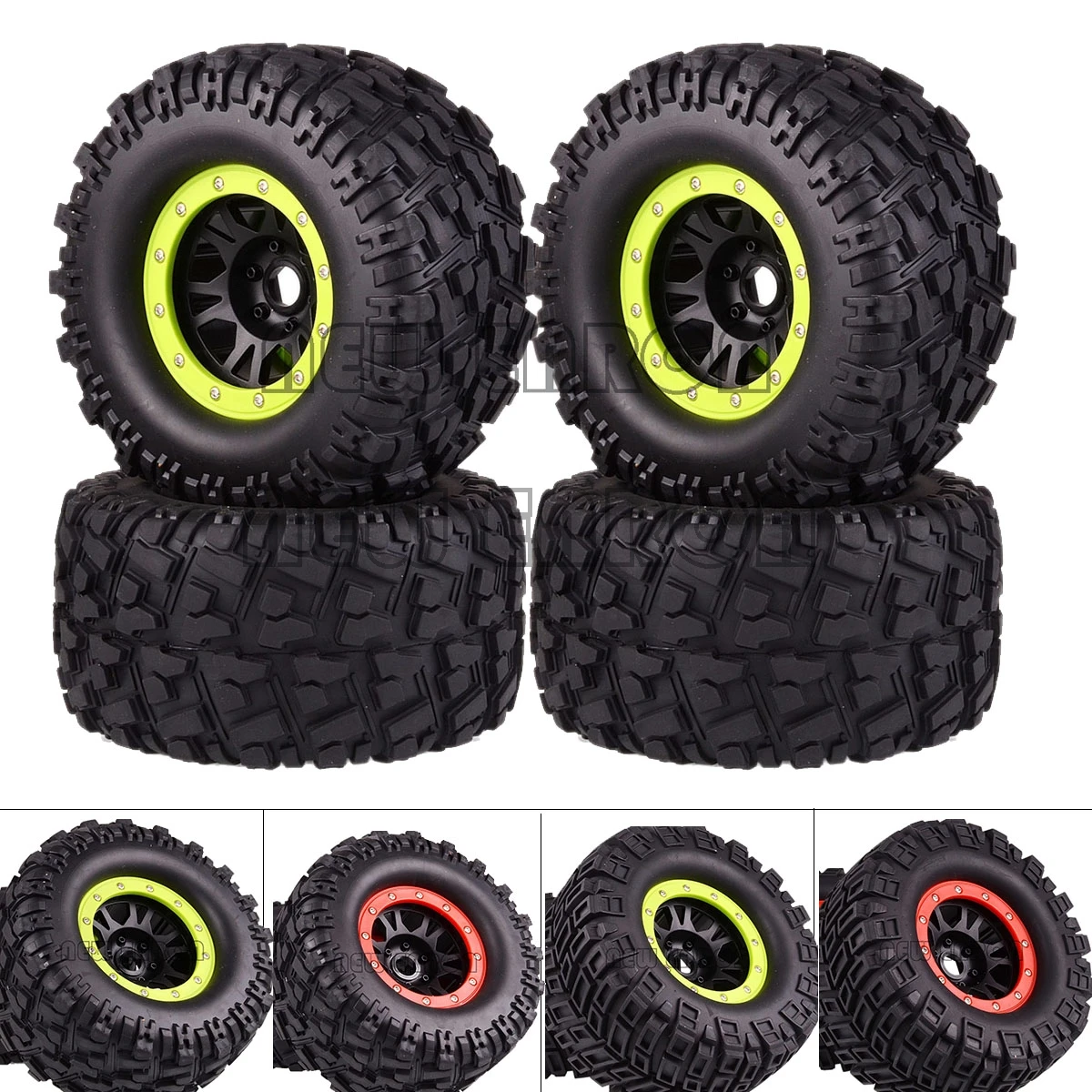 Новые шестигранные колеса ENRON 4 шт. 17 мм и шины 170 для RC 1/8 Monster Truck hpi savage flux HSP Traxxas HPI