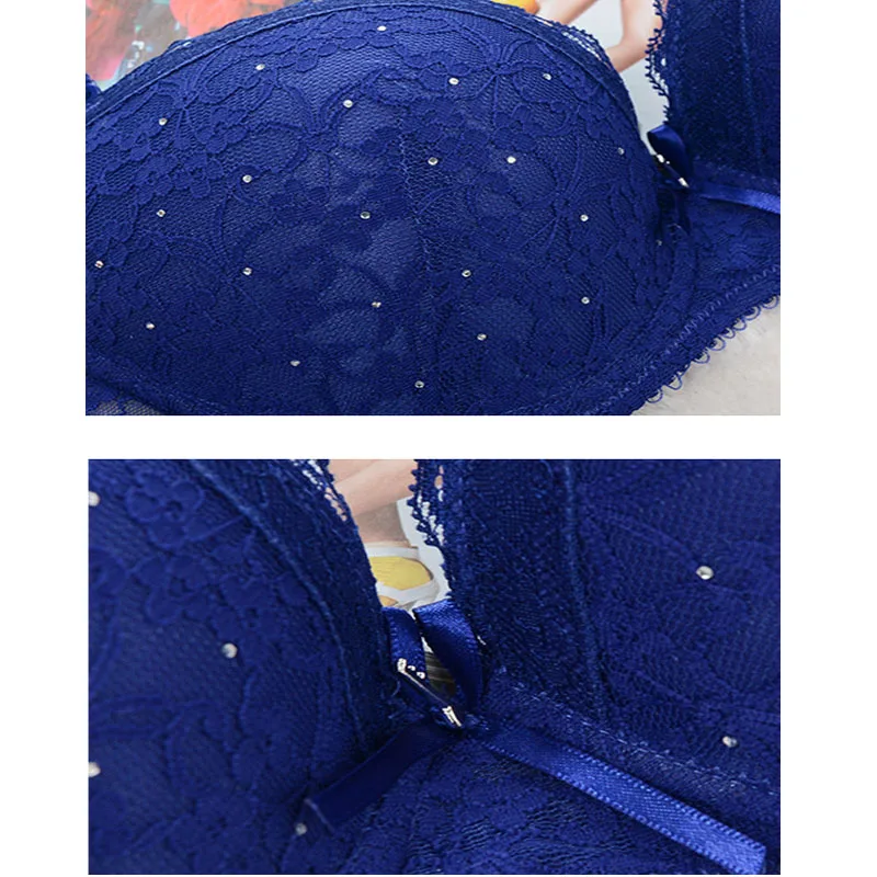 Женский комплект кружевного нижнего белья с чашкой пуш ап 34/36/38/40 ABC|Комплекты