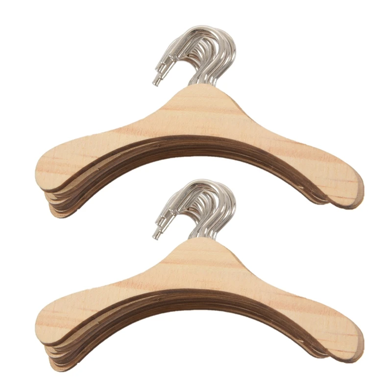

20Pcs Wooden Hanger For 1/4 BJD Dolls