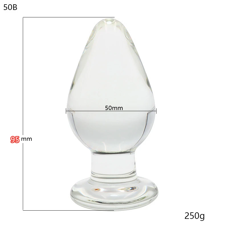 Стеклянная Анальная пробка увеличивающаяся 5 см | Красота и здоровье