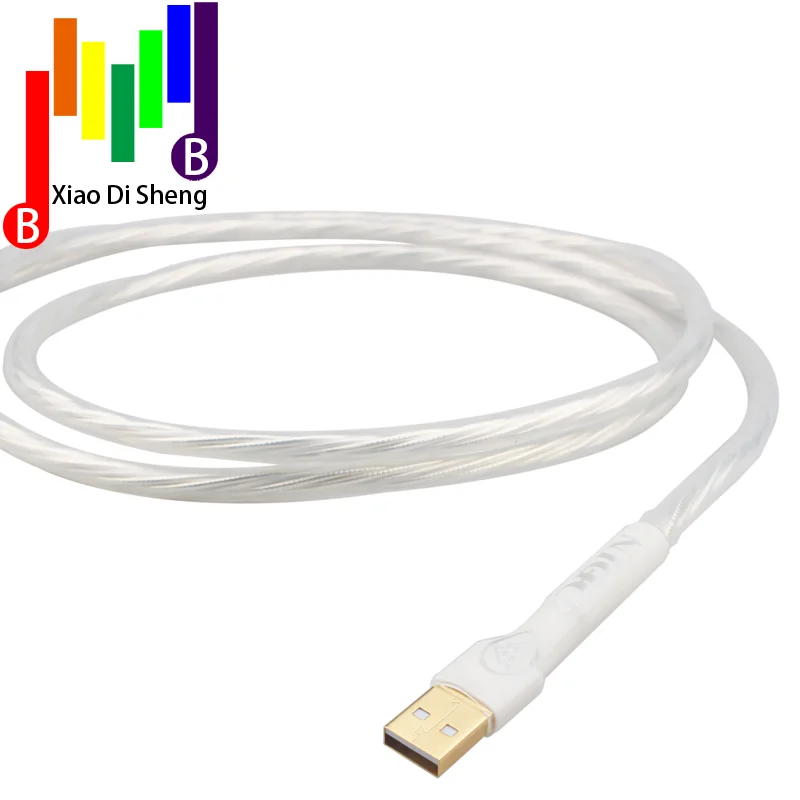 Banhado a Ouro Usb com a b Alta Fidelidade Odin Prata Chapeado Condutor Interconectar Oi-end Cabo Conexão Usb Áudio Digital 1pcs