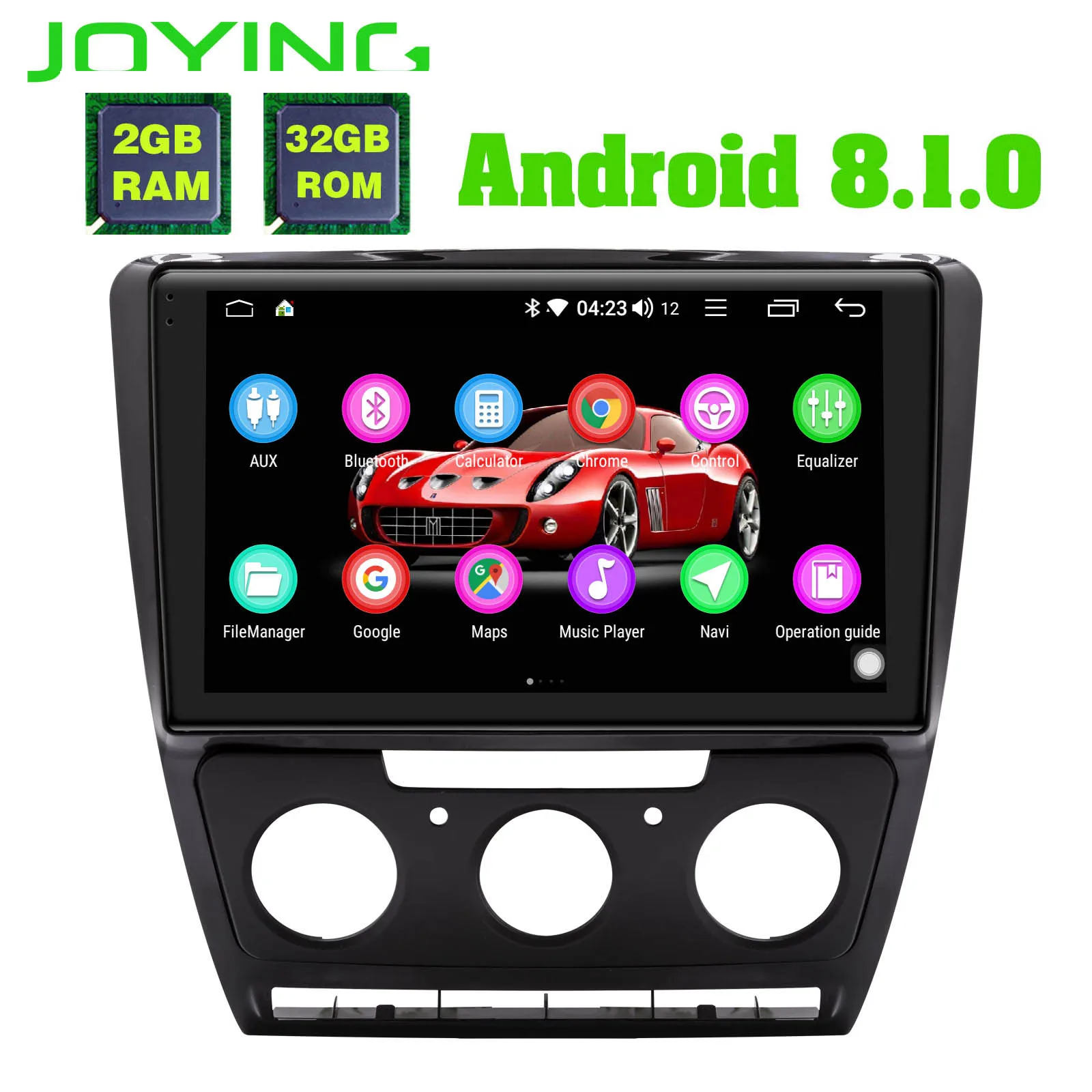 JOYING 10 1 &quotголовное устройство 2 ГБ + 32 Гб Встроенный DSP для Volkswagen Skoda Octavia 2007 2014 Android8.1
