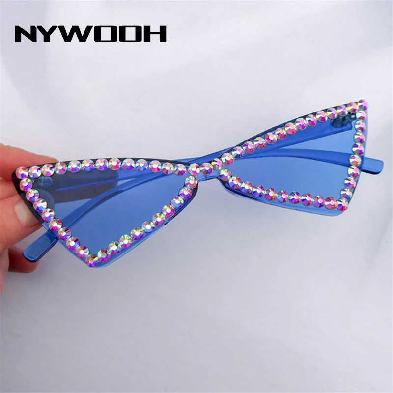 NYWOOH пикантные солнцезащитные очки кошачий глаз женские Винтажные