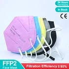 Маска для лица KN95 многоразовая, 5 слоев, 10-100 шт.