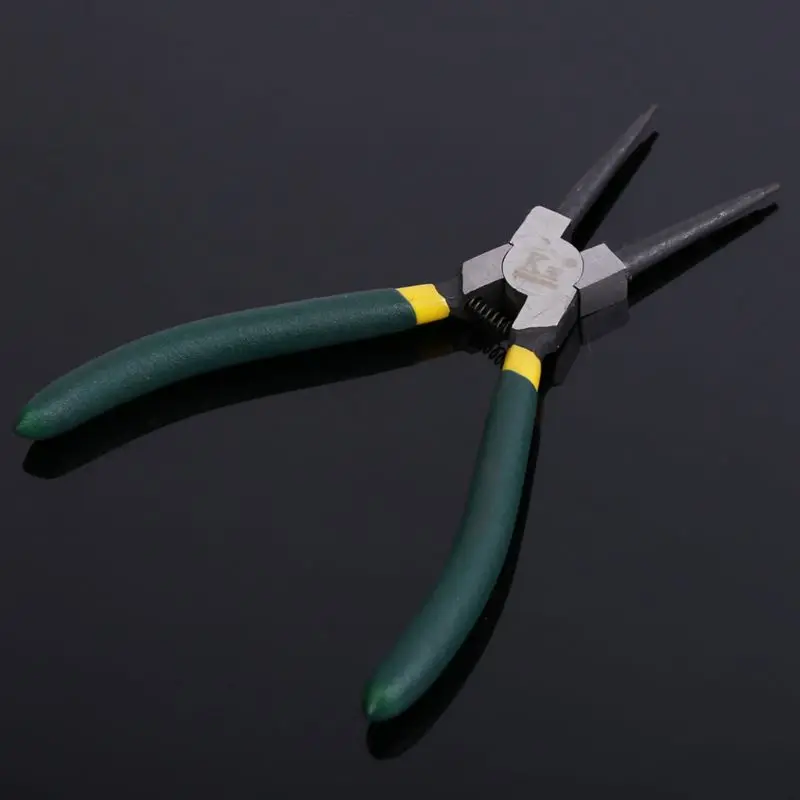

4pcs Heavy Duty 7" Circlip Pliers Set External Internal Snap Ring Plier Straight Curved Retain Electric Working Hand Tool
