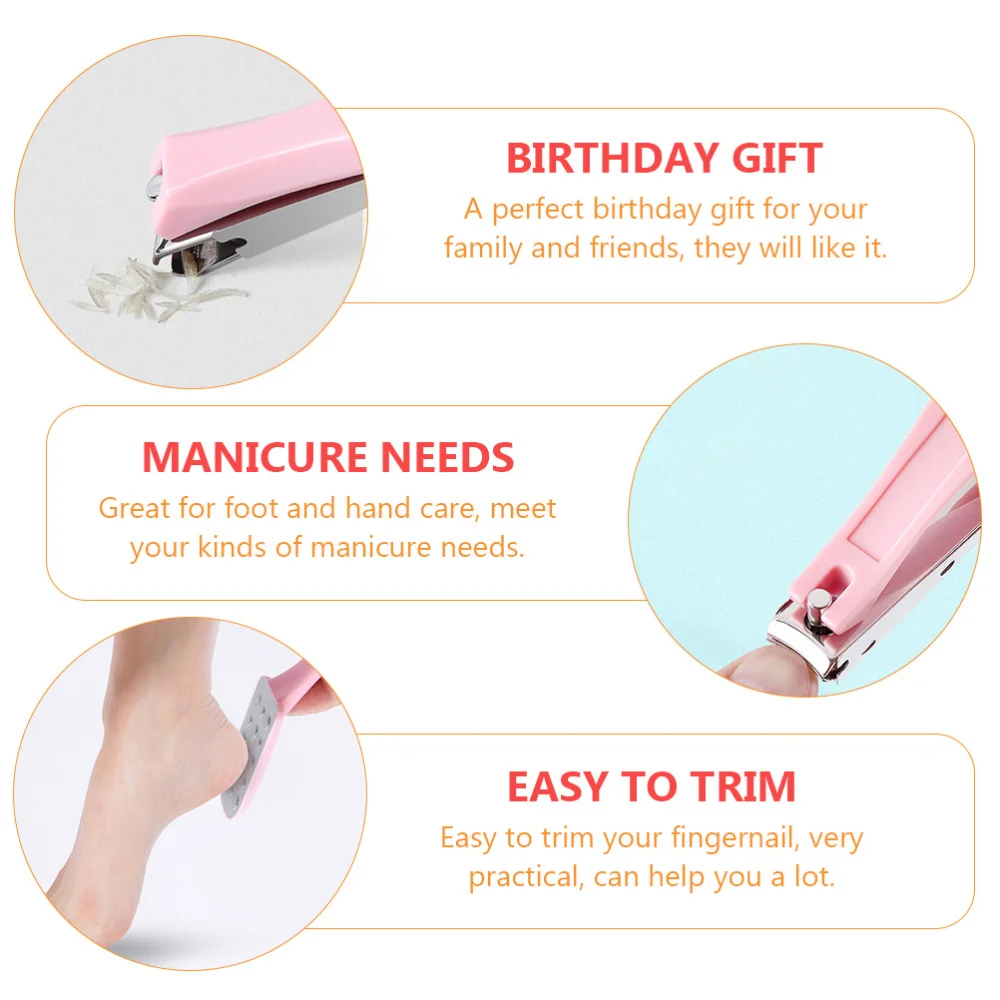 

1 Set Fingernail Clipper Feet File Portable Nail Cutter Practical Feet File