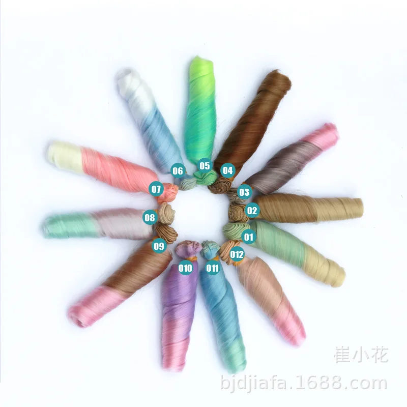 

15cm*100cm BJD doll wigs Rome curl hair thick wigs for 1/3 1/4 1/6 BJD Chole Doll High-temperature fiber Hair doll accessories