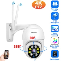 full color night vision wifi security camera outdoor 4k 8mp wireless cctv ptz ip camera auto tracking vdieo surveillance system