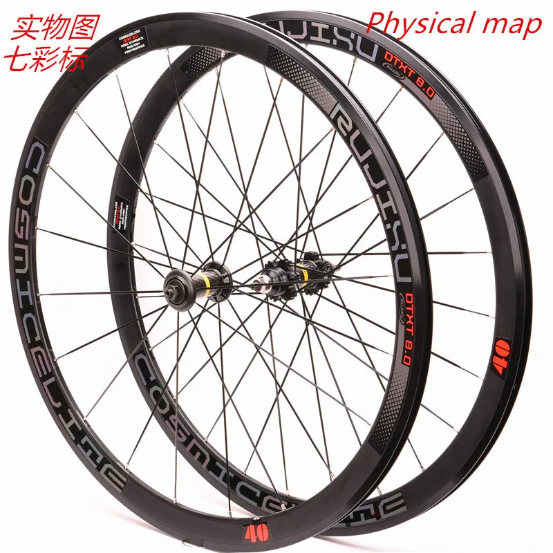 Günstig Bike Laufradsatz 700C 40mm Fixed Gear Rad Track Fahrrad Carbon Hub Aluminium Legierung Felge Laufradsatz Felge Anti-cursor