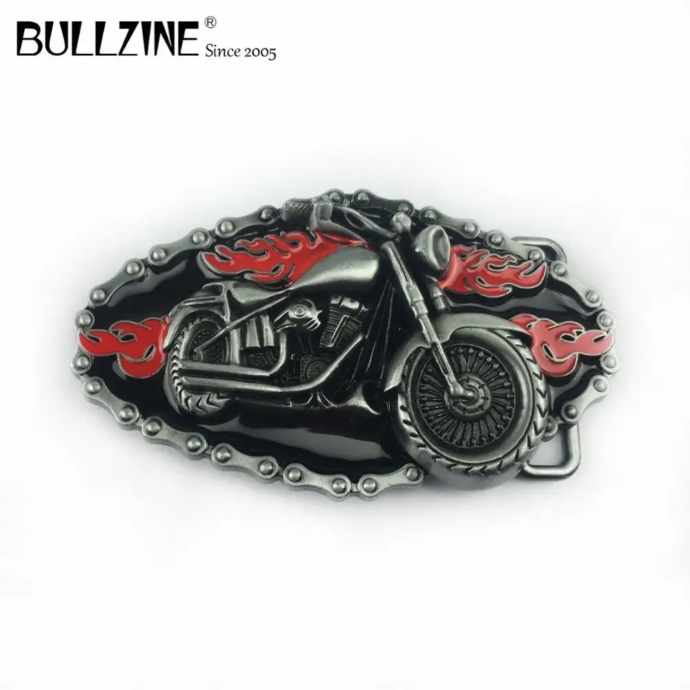 Bullzine оптовая продажа Ретро цинковый сплав мотор пряжка на ремешке ковбойские