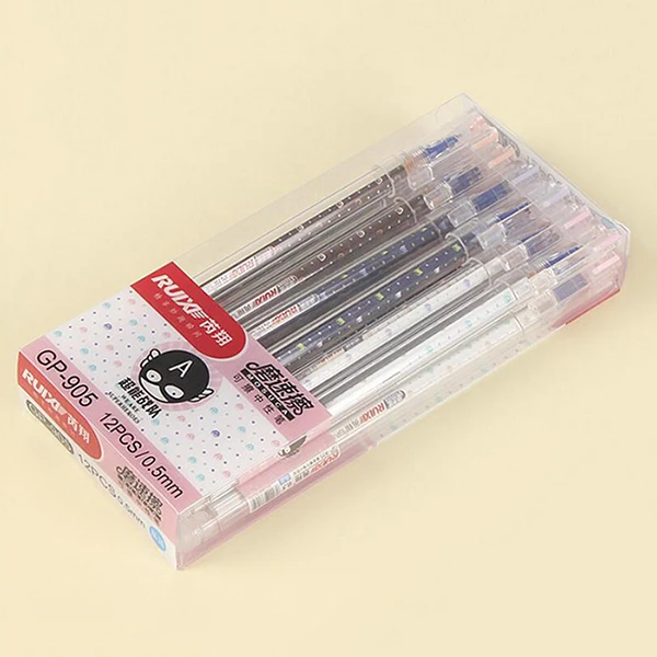 Ручки гелевые стираемые 0 5 мм 12 шт./компл.|gel pen|gel ink pencute korean pens |