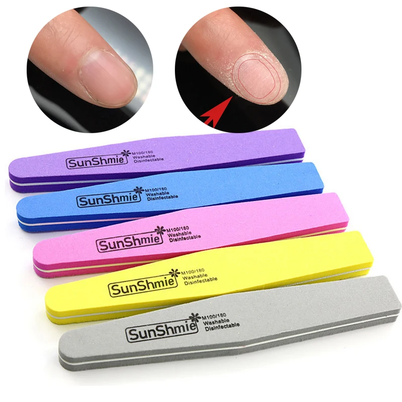 1PCS Nail Files Polishing Tool Manicure Pedicure Professional File Nail for Nail Art Sandpaper Sanding Nail Buffer Blocks