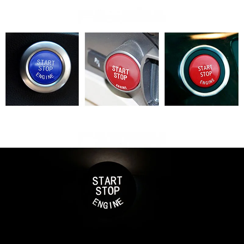 10Pcs 320 320i 320d 325 325i 335i 520d 525 F30 1 3 5 Series F10 E60 E87 E90 Accessories Engine Ignition Start Button | Автомобили и
