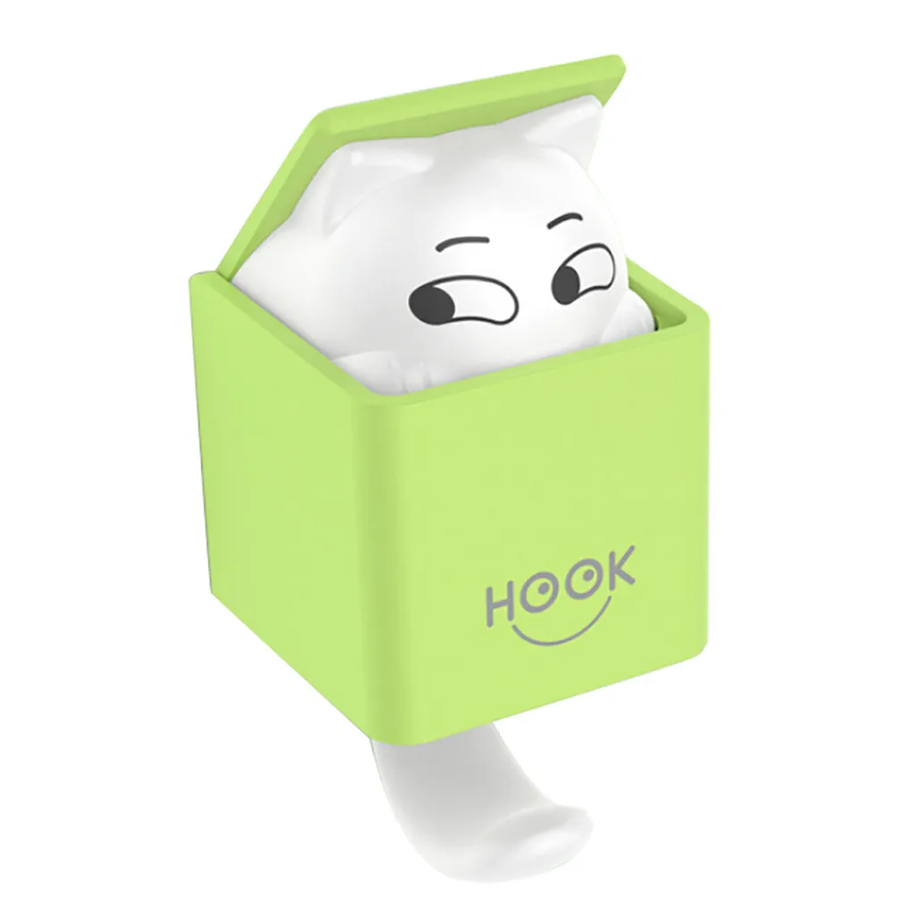 2019 Осень Новый Creative креативный Кот пальто мультфильм Клей милые плечики Крючки