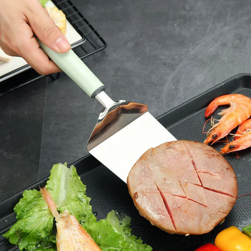Лопатка для жарки из нержавеющей стали железная лопатка барбекю выпечки резки