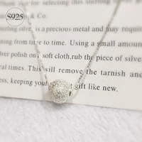 modian classic lovely tiny frosted ball pendant necklace for women fashion 925 sterling silver box chain two style fine jewelry