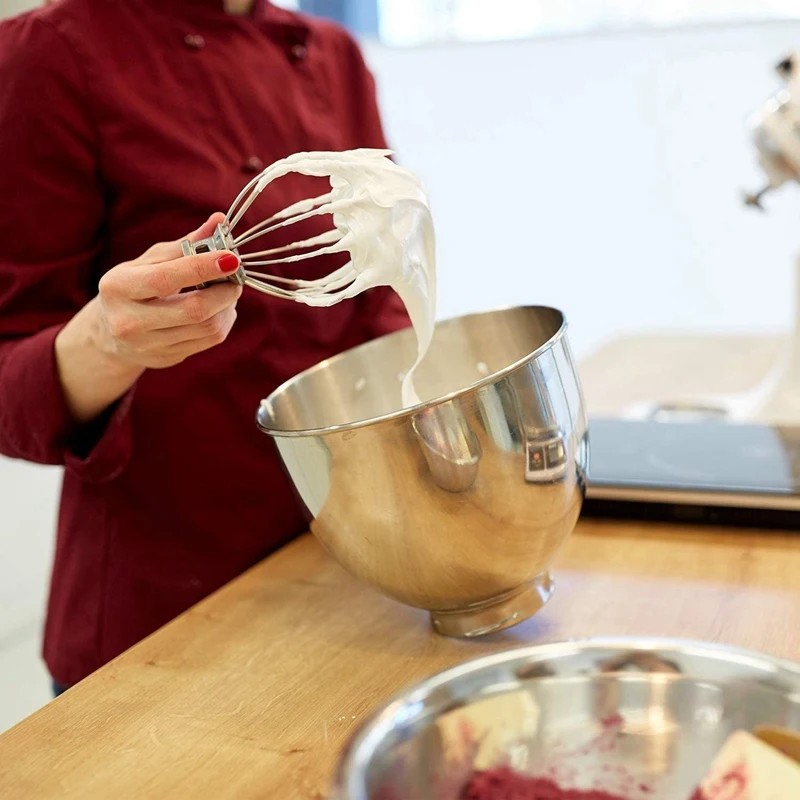 

for K45B K45DH Flat Beater & K45WW Wire Whip & KN1PS Pouring Shield W10616906 for Kitchen Mixer Aid Polished