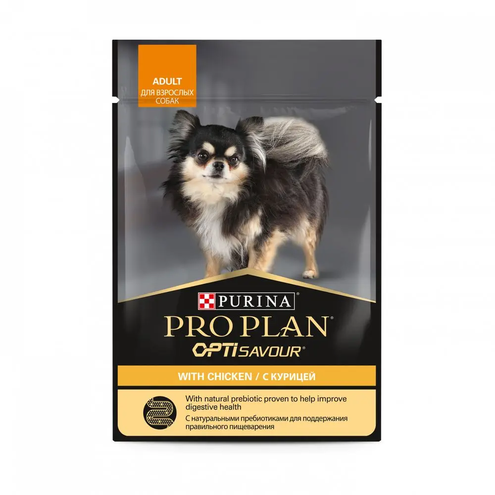 Pro Plan влажный корм для взрослых собак малых и карликовых пород, с курицей (24шт в уп) 85 гр