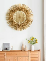 handmade wood wall clock modern design art silent simple creative wall clock living room reloj de pared home decoration dg50wc