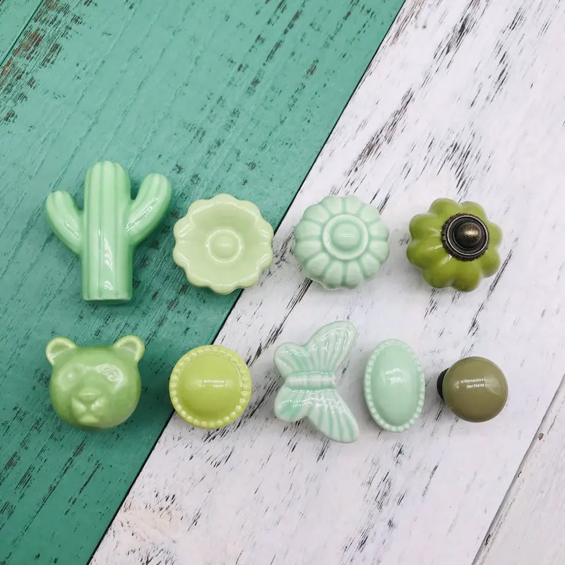 1 шт. винтажные керамические кухонные ручки с винтажным креплением|Ручки шкафа| |